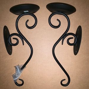 PartyLite metal wall sconce candle holders